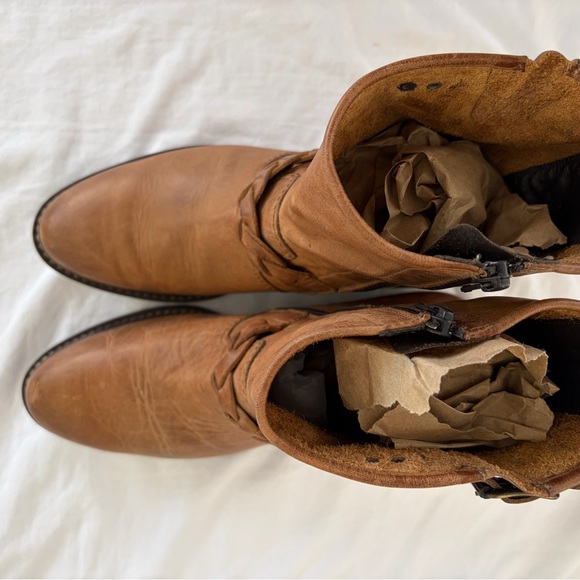 Paul Green Munchen Nathan Moro Ankle Boots Soft Leather Cognac Womens 6 UK/8 US - Picture 3 of 9